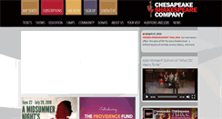 Desktop Screenshot of chesapeakeshakespeare.com